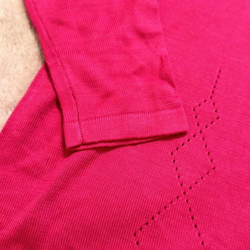 NWT Barbie Pink Silk Sweater. Size Petite Small. - Picture 7 of 7